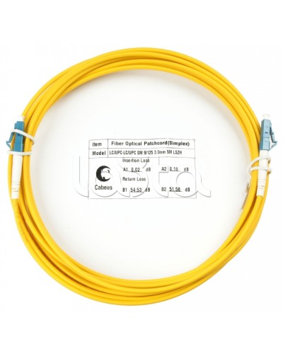 Шнур оптический simplex LC-LC 9/125 sm 15м LSZH Cabeus FOP(s)-9-LC-LC-15m в Благовещенске Патч-корды оптические Pintop.ru