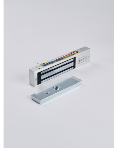 R-Lock RL-EM180-LSS - Электромагнитный замкок, 180кг, DC12/24B, цвет серебристый сатинированный алюминий RAL 7047, два датчика втроены в корпус замка: датчик Холла и магнито-контактный датчик в Благовещенске Электромагнитные замки Pintop.ru