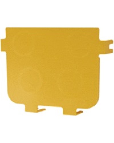 Заглушка оптического лотка торцевая 120 мм, желтая LANMASTER LAN-OT120-ND в Благовещенске Аксессуары для кабель-канала Pintop.ru