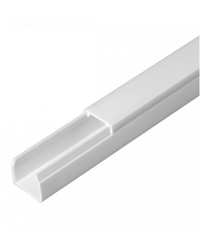 Кабель-канал белый 2-й замок в п/э 16х16 (120м/уп) Промрукав (PR.0616161) в Благовещенске Кабель-канал Pintop.ru