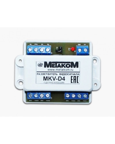 Разветвитель видеосигнала Метаком MKV-D4 в Благовещенске Блоки коммутации многоабонентные Pintop.ru