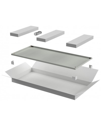 ITK LINEA N Дверь металлическая 600мм шкафа 42U сер. (LN35-42U6X-DM) в Благовещенске Аксессуары для стоек и шкафов Pintop.ru