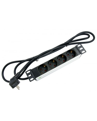 Блок евророзеток для 10 шкафов, горизонтальный, 4 розетки, 16 A Cabeus PDU-4P-2EU в Благовещенске Блоки розеток Pintop.ru