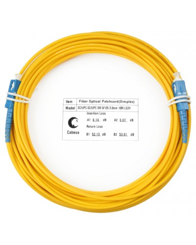 Шнур оптический simplex SC-SC 9/125 sm 20м LSZH Cabeus FOP(s)-9-SC-SC-20m в Благовещенске Патч-корды оптические Pintop.ru