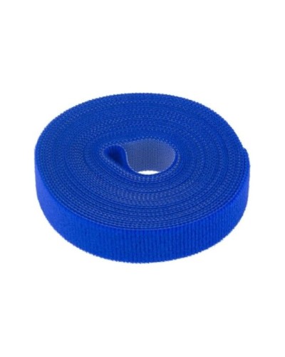 Лента-липучка многоразовая 5 м х 20мм, синяя (1 шт/уп) REXANT 07-7525 в Благовещенске Монтажные материалы Pintop.ru