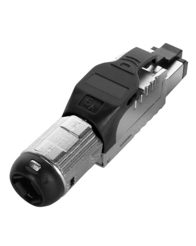 Разъем полевой оконцовки RJ-45 Hyperline (PLUE-8P8C-S-C6A-SH-BK) в Благовещенске Патч-корды и пигтейлы Pintop.ru