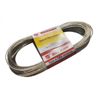 Трос стальной в ПВХ изоляции d4 мм (20 м) REXANT 09-5140