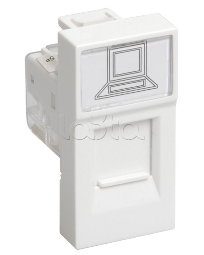 РКФ-10-00-П Розетка телефонная RJ-11 кат.3 (на 1 модуль) ПРАЙМЕР белая IEK (CKK-40D-RT1-K01) в Благовещенске Аксессуары для кабель-канала Pintop.ru