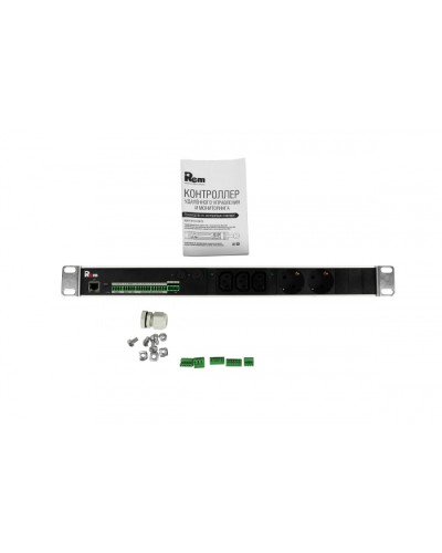 Блок силовых розеток с контроллером REM R-MC1-32-2S-3C13-440-K в Благовещенске Блоки розеток Pintop.ru
