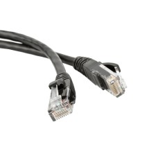 Патч-корд RJ45 - RJ45, 4 пары, UTP, категория 5е, 3 м, черный, LSZH LANMASTER LAN-PC45/U5E-3.0-BK