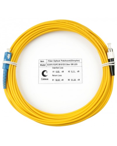 Шнур оптический simplex SC-FC 9/125 sm 25м LSZH Cabeus FOP(s)-9-SC-FC-25m в Благовещенске Патч-корды оптические Pintop.ru