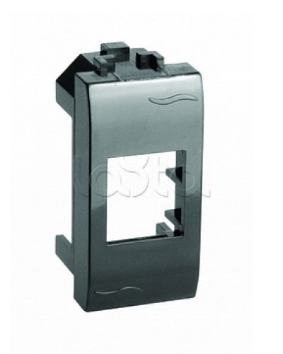 Адаптер для информационных разъемов Keystone, черный, 1мод. DKC (77607N) в Благовещенске Аксессуары для стоек и шкафов Pintop.ru