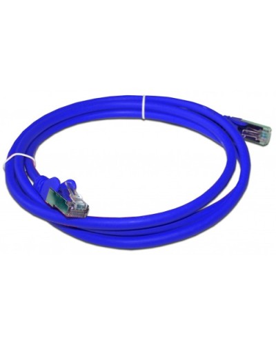 Патч-корд RJ45 - RJ45, 4 пары, FTP, категория 6A, 2 м, синий, LSZH LANMASTER LAN-PC45/S6A-2.0-BL в Благовещенске Патч-корды и пигтейлы Pintop.ru