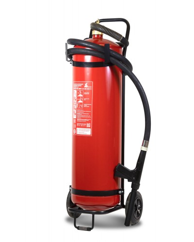 Огнетушитель ПОЖТЕХНИКА ОП-50(з) МИГ Е (10А, 233В-3, С, Е) на тележке с перекр.стволом в Благовещенске Огнетушители Pintop.ru