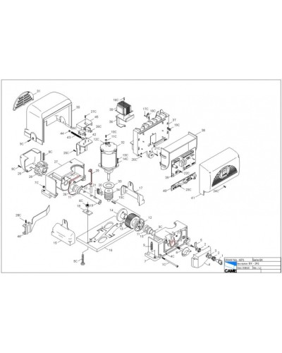 Крышка S4340 с кнопками Came 119RIR223 в Благовещенске Запчасти для шлагбаумов и автоматики Pintop.ru