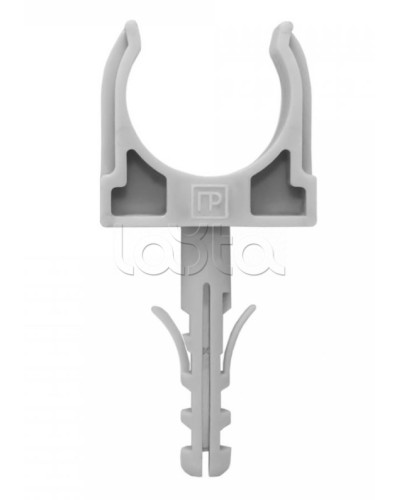 Крепеж-клипса с дюбелем серая д32 в малой упаковке (10шт/450шт уп/кор) Промрукав (PR13.0318) в Благовещенске Крепеж: Дюбели, шурупы, саморезы Pintop.ru