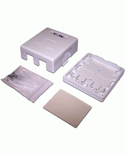 Коробка настенная на 1 порт для Keystone TWT TWT-SA1-WH в Благовещенске Распределительные коробки Pintop.ru