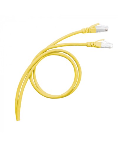 Патч-корд S/FTP, cat. 6а, PVC, 1м, желтый Legrand (051780) в Благовещенске Патчкорды (медные) Pintop.ru