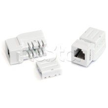 Вставка Keystone Jack, RJ-12(6P6C), 110 IDC, белая Hyperline KJNE-6P6C-C2-90-WH