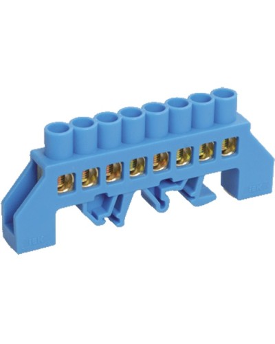 Шина нулевая в комбинированном DIN-изоляторе типа «Стойка» ШНИ-8x12-8-КС-С IEK YNN10-812-8DP-K07 в Благовещенске Клеммные колодки Pintop.ru