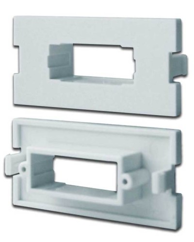 Вставка модульная под SC дуплексный адаптер в розетку LAN-MB, белая LANMASTER LAN-MBP-2SC-WH в Благовещенске Коннекторы Pintop.ru