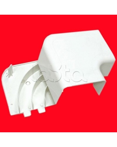 Угол плоский 100х40 с задней стенкой и разделителем для кабель-канала серии ARC-LAN, огнестойкость E15-E110 Экопласт 576314-E110 в Благовещенске Аксессуары для кабель-канала Pintop.ru