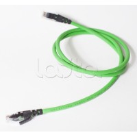 Коммутационный шнур категории 6, U/UTP, 4х2х(7х0,21), LSZH, 1м, зеленый SPL (500012)
