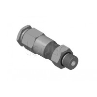 Кабельный ввод для бронированного кабеля с двойным уплотнением, резьбой G1/2, внешним диаметром кабеля D=8-12 мм и проходным диаметром кабеля d=4-8 мм Спектрон КВБ-12/8-2У-М-G1/2