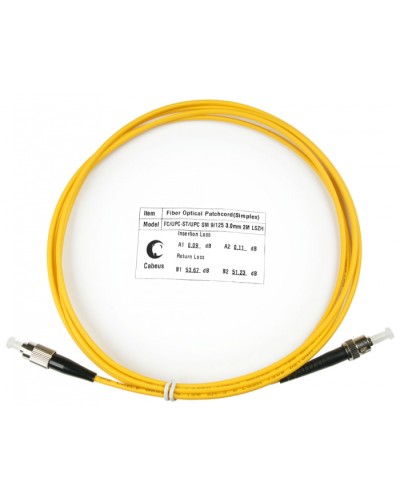 Шнур оптический simplex FC-ST 9/125 sm 2м LSZH Cabeus FOP(s)-9-FC-ST-2m в Благовещенске Патч-корды оптические Pintop.ru