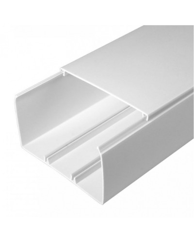 Кабель-канал белый 2-й замок в п/э 100х60 (8 м/уп) Промрукав (PR03.0060) в Благовещенске Кабель-канал Pintop.ru