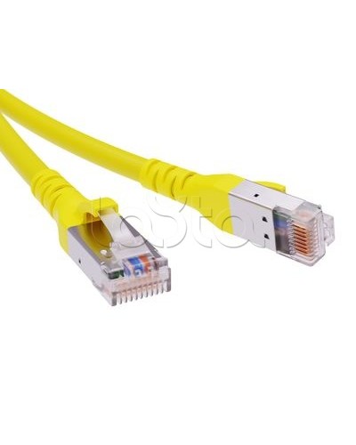 Патч-корд экранированный CAT6A SF/UTP 4х2, LSZH, желтый, 0.5м DKC RN6ASF4505YL в Благовещенске Патчкорды (медные) Pintop.ru