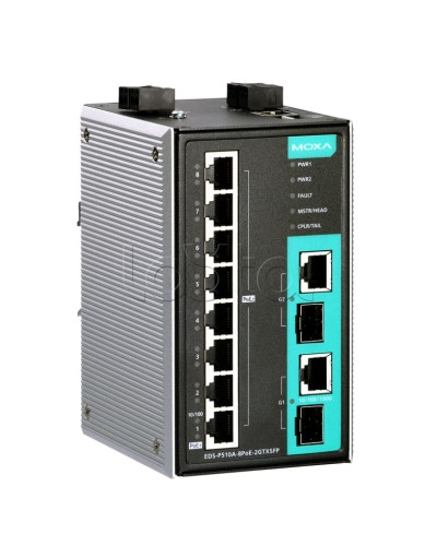 Коммутатор PoE 10-портовый Moxa EDS-P510A-8PoE-2GTXSFP-T в Благовещенске Коммутаторы Pintop.ru