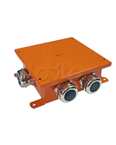 SMB120 Коробка металлическая, огн. E-110,о/п 120х120х60, 4 метал. гермоввода, IP66, 10P, (1,5-4 мм2), цвет оранж. Экопласт (56164) в Благовещенске Распределительные коробки Pintop.ru