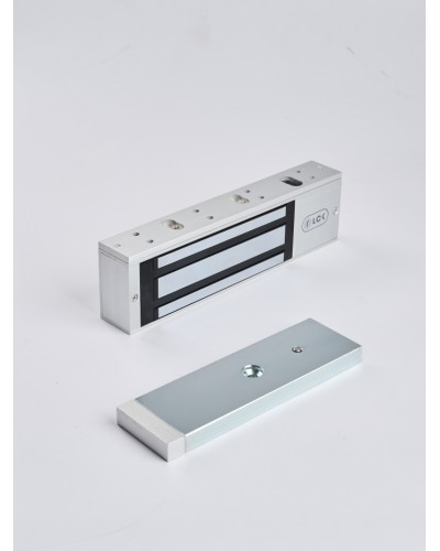 R-Lock RL-EM500-LSS - Электромагнитный замкок, 500кг, DC12/24B, цвет серебристый сатинированный алюминий RAL 7047, два датчика втроены в корпус замка: датчик Холла и магнито-контактный датчик в Благовещенске Электромагнитные замки Pintop.ru