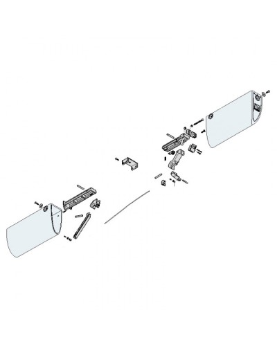 Механизм нижний профиля DF Came 119RIR228 в Благовещенске Запчасти для шлагбаумов и автоматики Pintop.ru