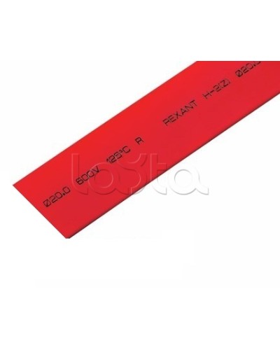 Термоусадочная трубка 20.0 / 10.0 мм 1м красная (10шт/уп) REXANT 22-0004 в Благовещенске Аксессуары для кабель-канала Pintop.ru