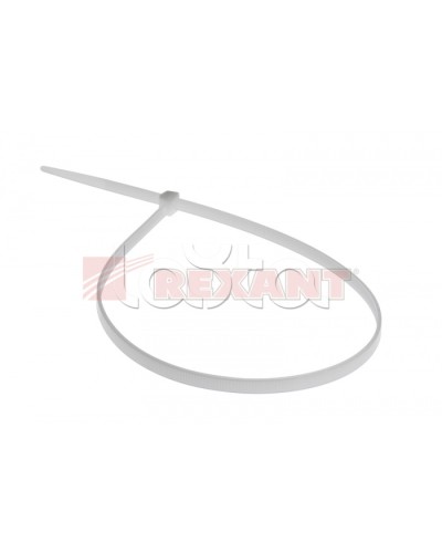 Хомут-стяжка нейлоновый 5х500 мм белый (100шт/уп) REXANT 07-0500 в Благовещенске Стяжки-хомуты Pintop.ru