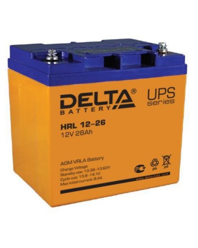 Аккумулятор свинцово-кислотный Delta HRL АКБ 12 - 26 в Благовещенске Электротехническое оборудование Pintop.ru