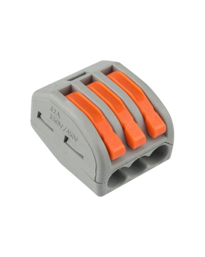 Универсальная многоразовая 3-проводная клемма (50шт/уп) REXANT (07-5253-4) в Благовещенске Клеммные колодки Pintop.ru