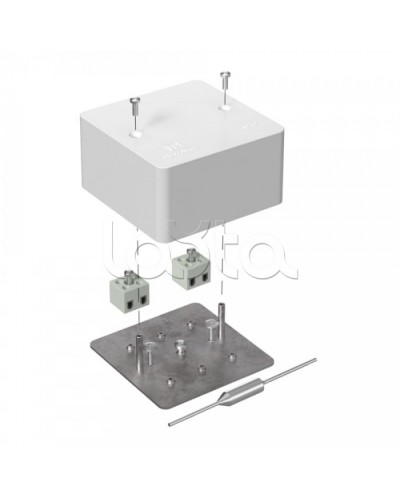 Коробка огнест40-0460-FR2.5-4-П Е15-Е60 (латунь) с термопред 85х85х45 Промрукав (40-0460-FR2.5-4-П-Е60) в Благовещенске Распределительные коробки Pintop.ru