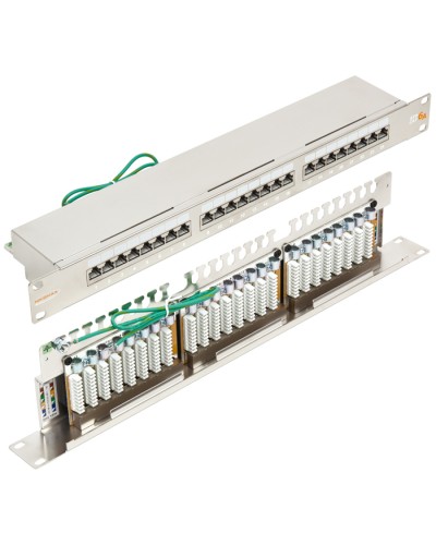 Патч-панель 19, 1U, 24xRJ45 кат.6А NIKOMAX NMC-RP24SA2-1U-MT в Благовещенске Патч панель Pintop.ru