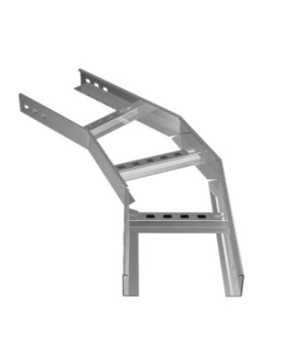 Угол горизонтальный 45° 100х50 (1,2) для лестничного лотка ПожТехКабель (650-300) в Благовещенске Кабельные лотки Pintop.ru