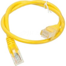 Патч-корд RJ45 - RJ45, 4 пары, UTP, категория 6, 3 м, желтый, LSZH LANMASTER LAN-PC45/U6-3.0-YL