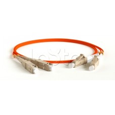 Патч-корд волоконно-оптический Hyperline FC-D2-62-LC/PR-SC/PR-H-3M-LSZH-OR