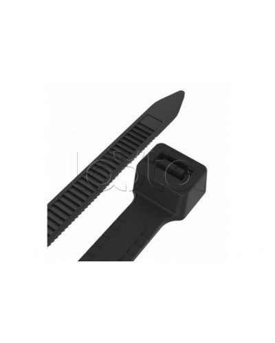 Стяжкa нейлоновая, тройной замок 200 x 4,8 мм, черная (упак.100 шт) REXANT (67-0201-5) в Благовещенске Стяжки-хомуты Pintop.ru