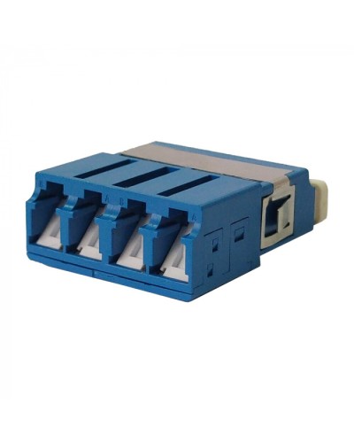 Адаптер оптический LC OM3, со шторкой, корпус SC, квадро LANMASTER (LAN-4LCS/SH-AM-OM3) в Благовещенске Проходные адаптеры и розетки оптические Pintop.ru