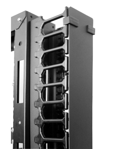 Органайзер с пластиковыми пальцами 42U ЦМО (ВКО-П-42/48-9005) в Благовещенске Кабельные органайзеры Pintop.ru