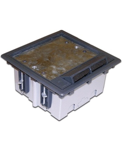 Коробка монтажная для лючка в пол на 6 модулей LANMASTER LAN-WA-FLBP-MB/6 в Благовещенске Распределительные коробки Pintop.ru
