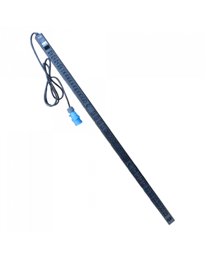 Блок розеток верт. 32A / 250V, 12xC19 + 36xC13 + 3xSchuko, шнур 3 метра, IEC309 TWT (TWT-PDV-12x36x3S-32A) в Благовещенске Блоки розеток Pintop.ru