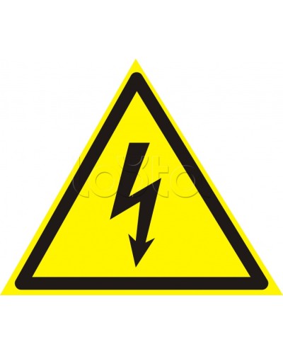 Знак электробезопасности Опасность поражения электротоком 200x200 (5шт/уп) REXANT 56-0006 в Благовещенске Дополнительное оборудование для ОПС Pintop.ru